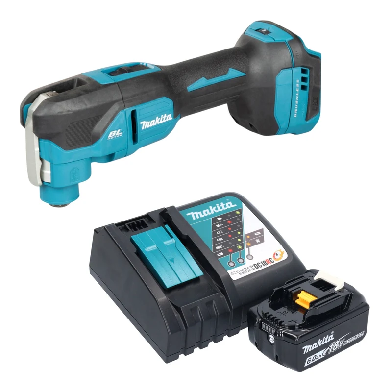 Makita DTM 53 RG1 Akku Multifunktionswerkzeug 18 V OIS / Starlock Brushless + 1x Akku 6,0 Ah + Ladegerät