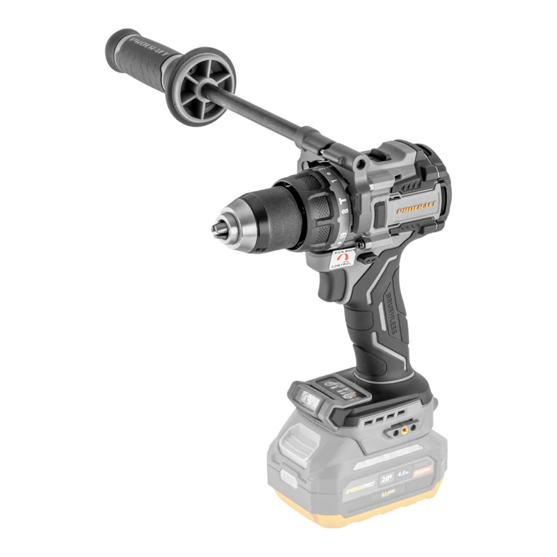 ProCraft Industrial CD20C-BB Akku Schlagbohrschrauber 20 V 120 Nm Brushless + 1x Akku 2,0 Ah + Ladegerät