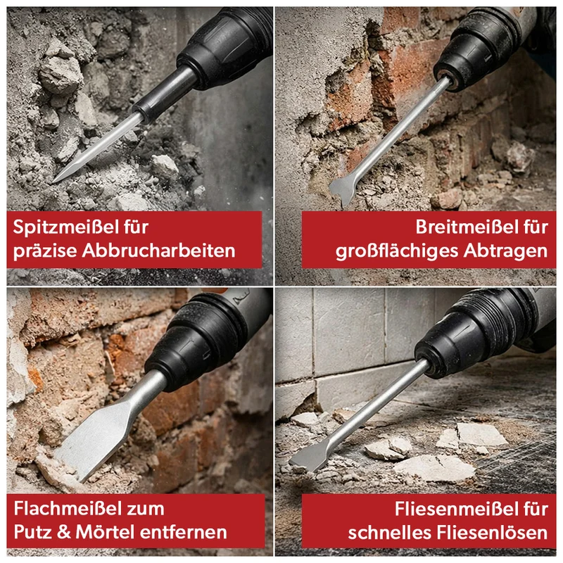 Siwitec SDS-plus Bohrer- und Meißelset 17-teilig