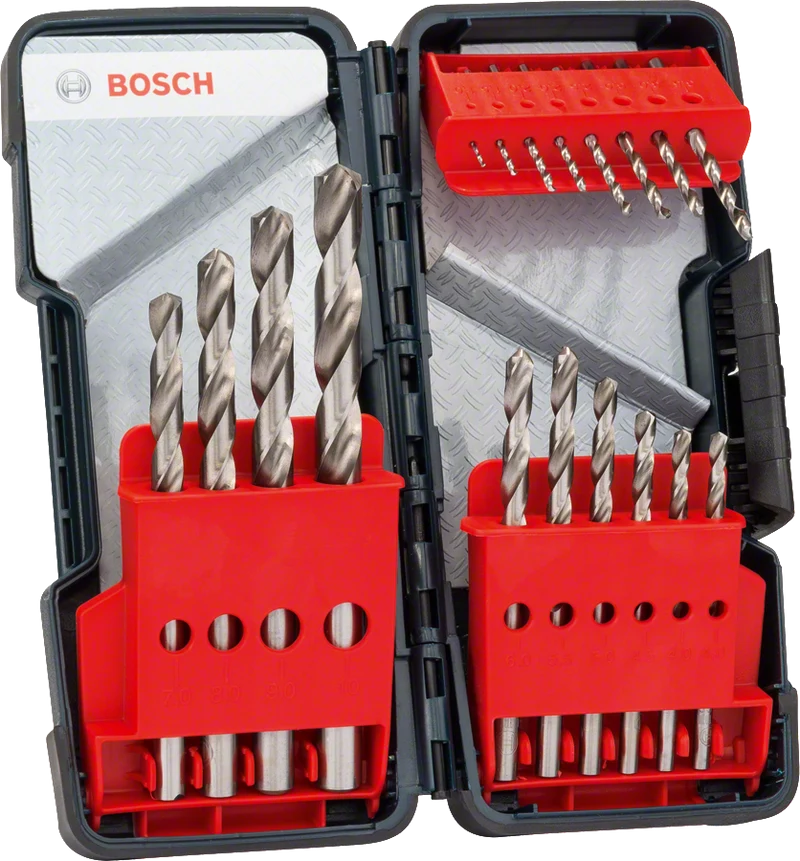 Bosch PRO HSS-G Metallbohrer Set in Toughbox 18 tlg. (2607019578)