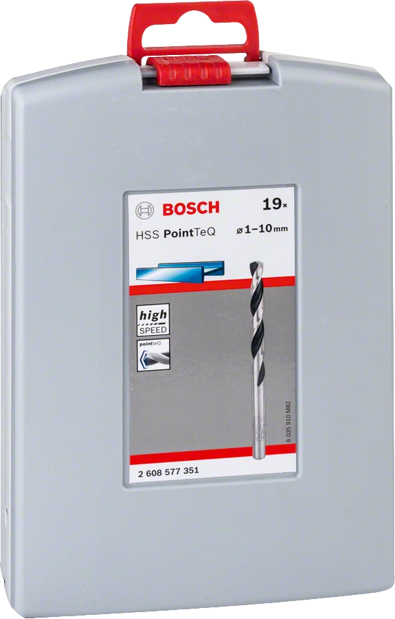 Bosch PointTeQ HSS-Metallbohrer Set (in ProBox Ø 1-10 mm 19 tlg.)