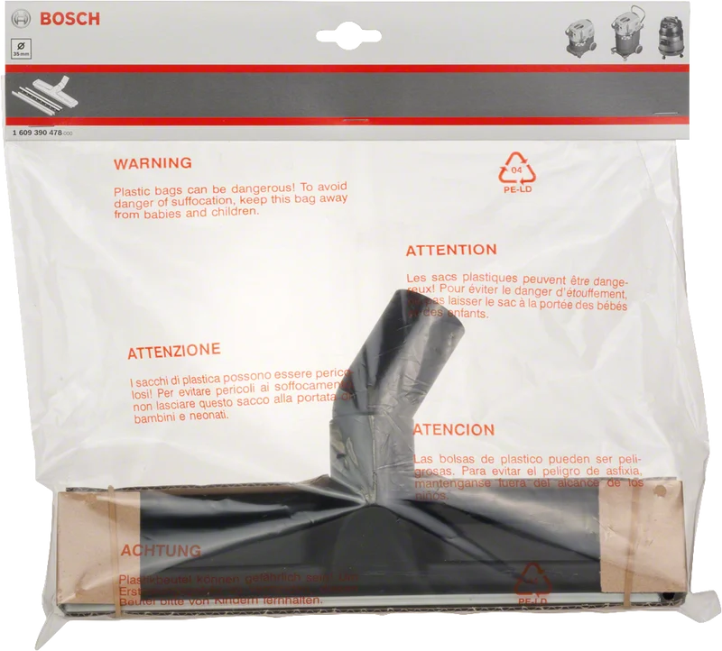 Bosch Professional Mehrzweckdüse / Bodendüse 35 mm für PAS / GAS