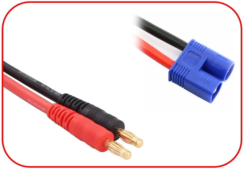 Absima Ladekabel 4mm Goldkontaktstecker - EC3 300mm