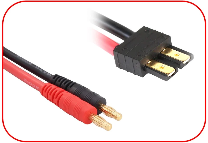 Absima Ladekabel 4mm Goldkontaktstecker passend f. Traxxas 300mm