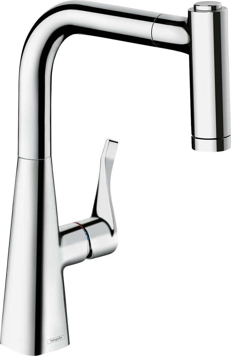 HANSGROHE Metris M71 Einhebel-Küchenmischer ComfortZone 220 Eco 2jet sBox Chrom