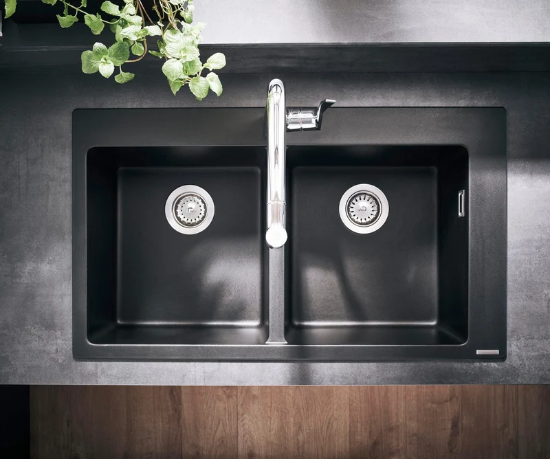 HANSGROHE Metris Select M71 Spültischmischer 320 mit Ausziehauslauf und Select-Knopf