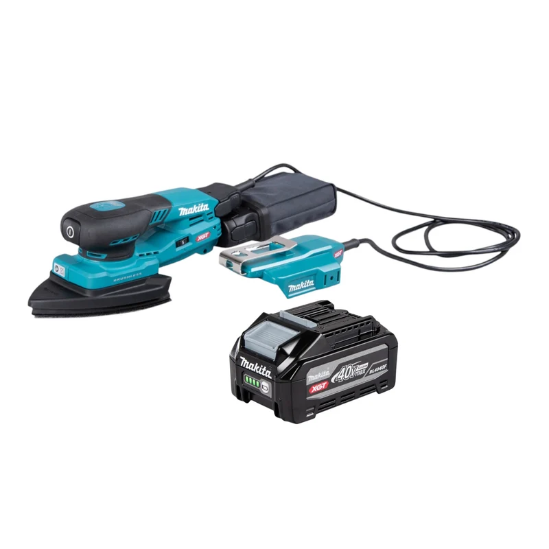 Makita BO 006 CGU1 Akku Deltaschleifer 40 V max. 100 x 150 mm 3,0 mm Hub Brushless + 1x Akku 4,0 Ah - ohne Ladegerät