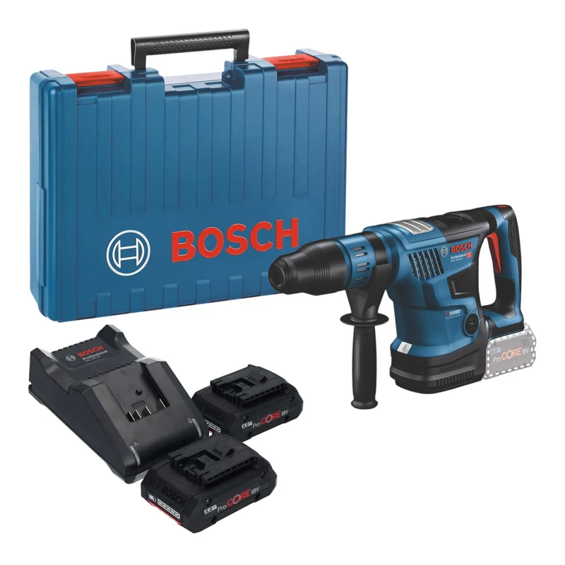 Bosch GBH 18V-36 C Professional Akku Bohrhammer 18 V 7 J SDS max Brushless + 2x ProCORE Akku 4,0 Ah + Ladegerät + Koffer