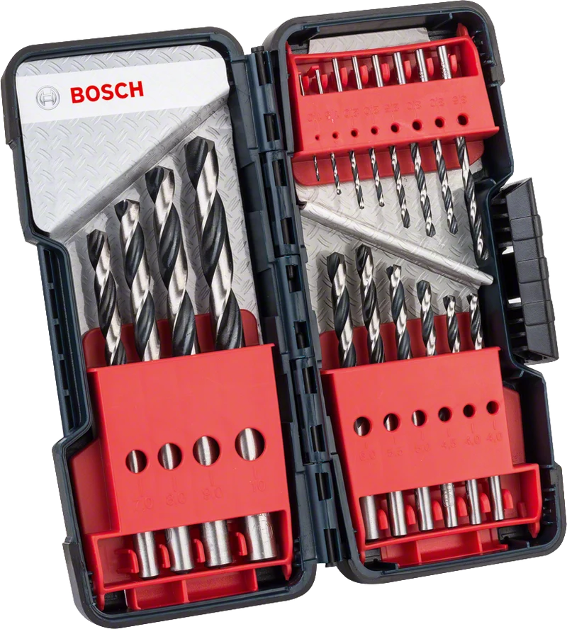 Bosch PointTeQ HSS-Metallbohrer Set 1-10 mm (in ToughBox 18 tlg.)