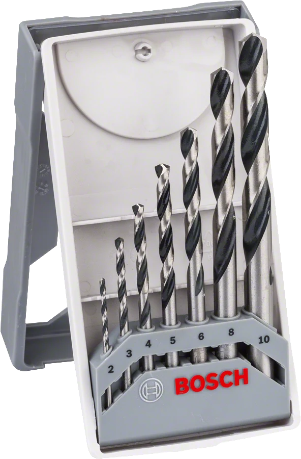 Bosch HSS-Spiralbohrer-Set, PointTeQ, 7-tlg., Mini-X-Line, 2–8 mm