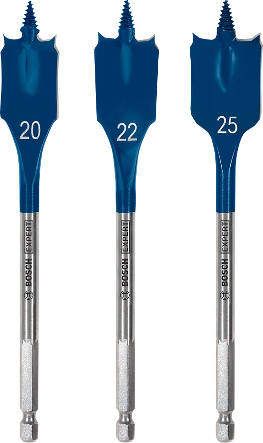 Bosch EXPERT SelfCut Speed Flachfräsbohrer Set (20/22/25 mm, 3 tlg.)
