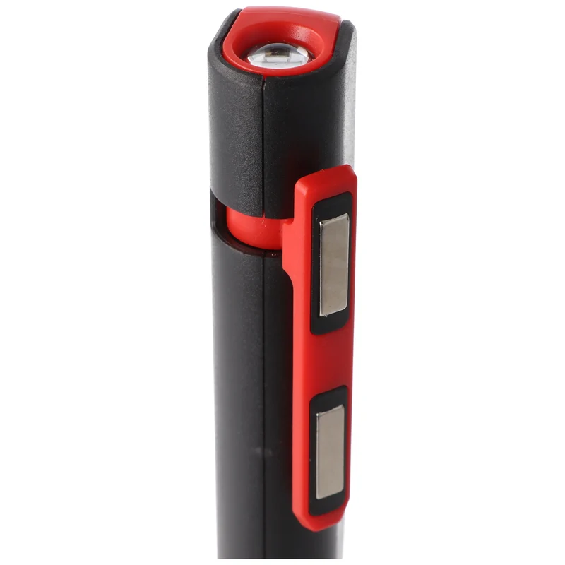 Velamp LED-Taschenlampe 1 Watt, COB 3 Watt, batteriebetriebene 2in1 Arbeitsleuchte, mit Magnet und Clip, inklusive Batterien
