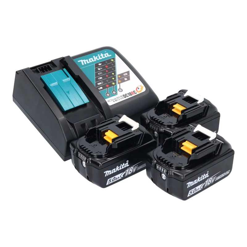 Makita DDF 490 RTE Akku Bohrschrauber 18 V 65 Nm Brushless + 2x Akku 5,0 Ah + Ladegerät + Koffer