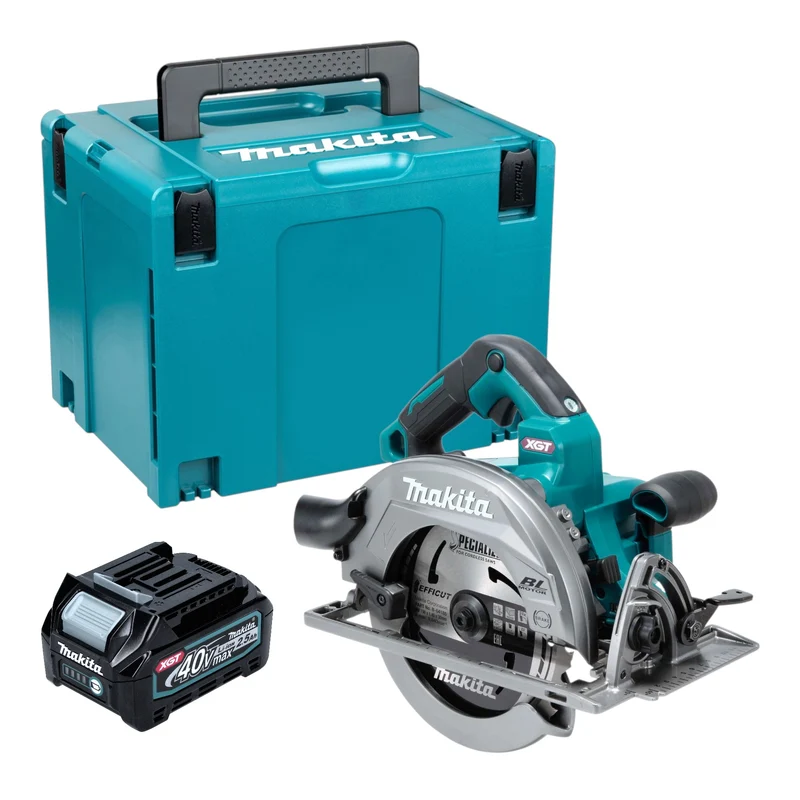 Makita HS 003 GD101 Akku Handkreissäge 40 V max. 190 mm Brushless + 1x Akku 2,5 Ah + Makpac - ohne Ladegerät