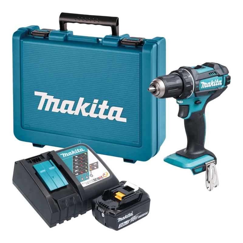 Makita DDF 482 RF1E Akku Bohrschrauber 18 V 62 Nm + 1x Akku 3,0 Ah + Ladegerät + Koffer