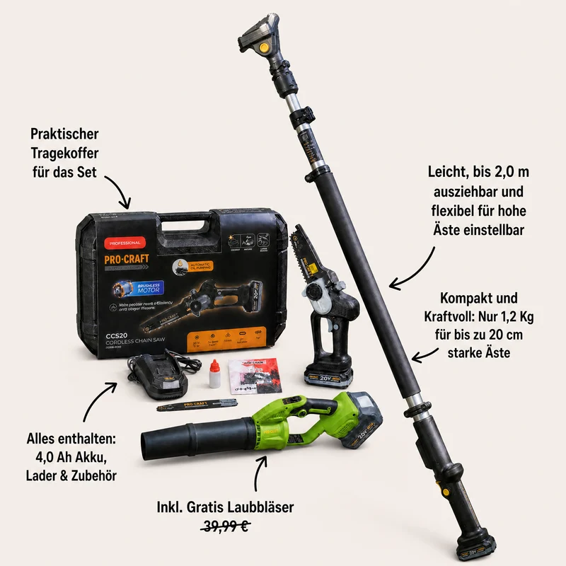 Procraft Hoch-hinaus Garten Set CCS20
