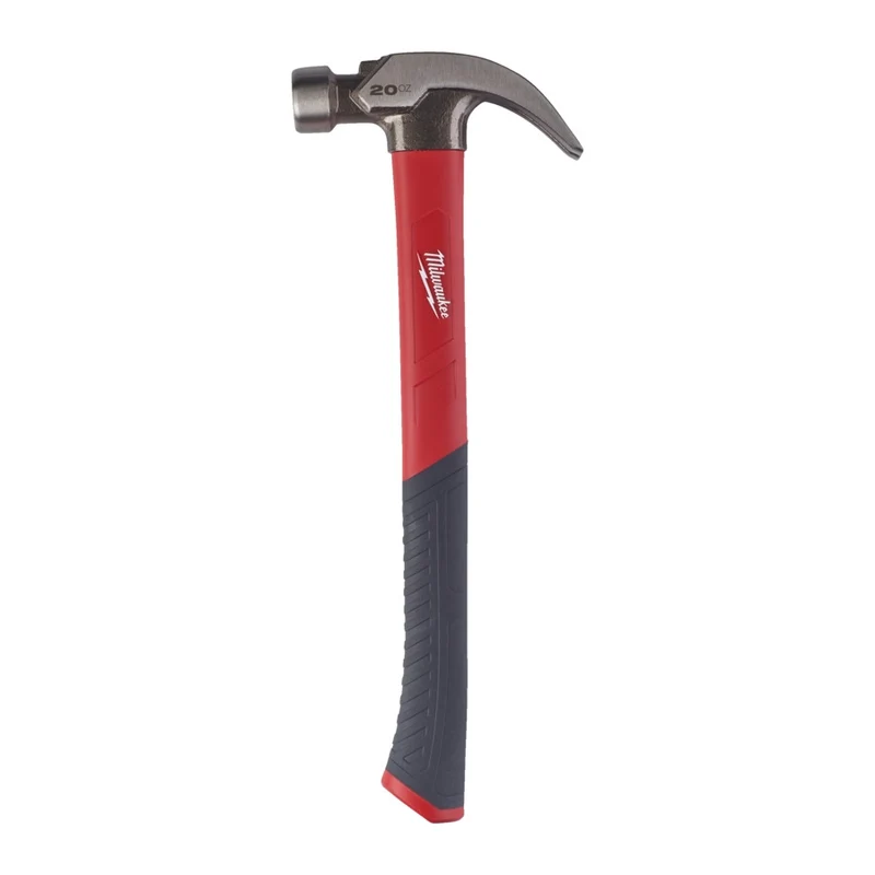 Milwaukee Klauenhammer Fiberglas gekröpft 450g 16oz / 570g 20oz