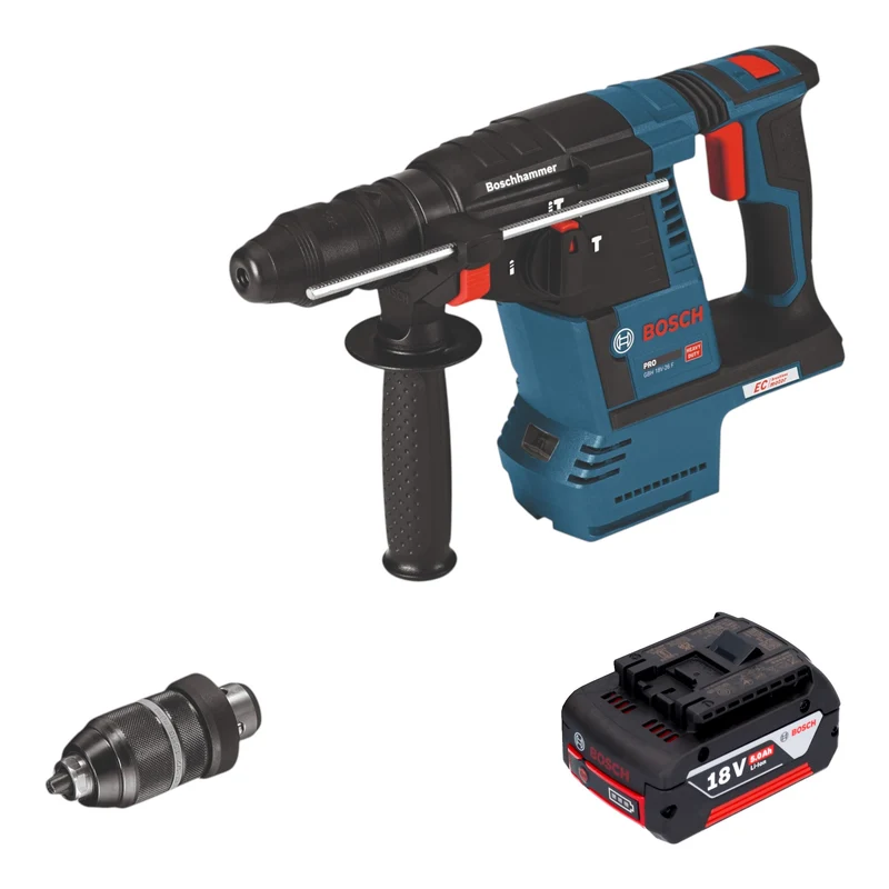 Bosch GBH 18V-26 F Professional Akku Bohrhammer 18 V 2,6 J SDS Plus + 1x Akku 5,0 Ah - ohne Ladegerät