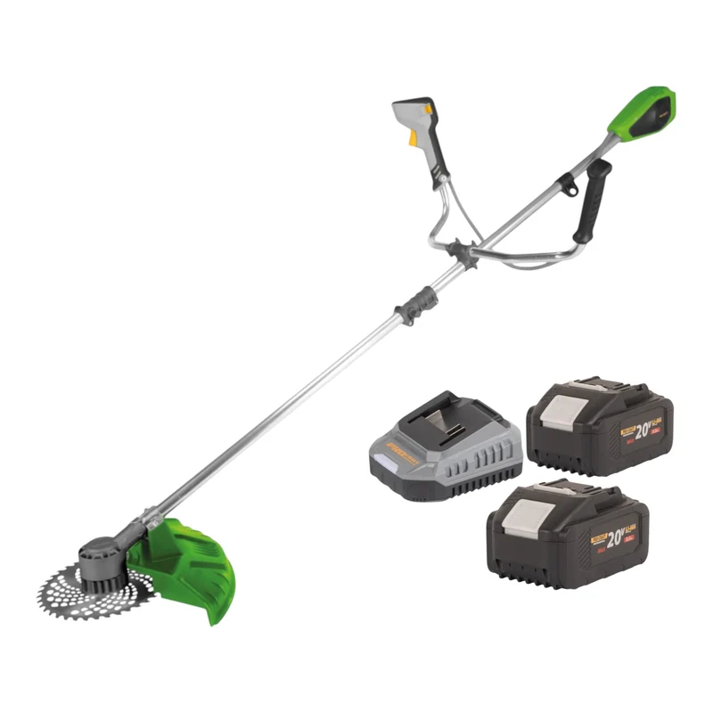 Procraft PTA-31-BB Akku Freischneider 20 V 420 mm Brushless + 2x Akku 8,0 Ah + Ladegerät