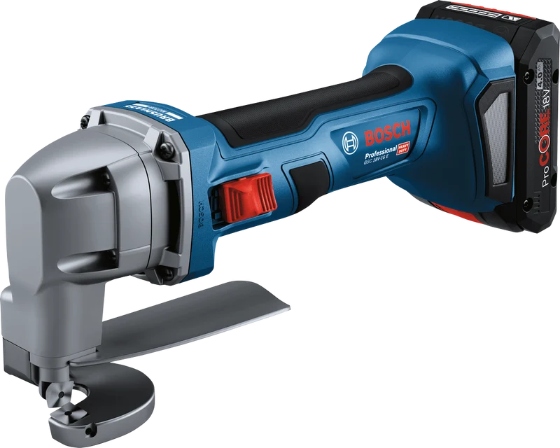 Bosch Professional GSC 18V-16 E Akku-Blechschere mit 2 x 4.0 Ah ProCore in L-Boxx