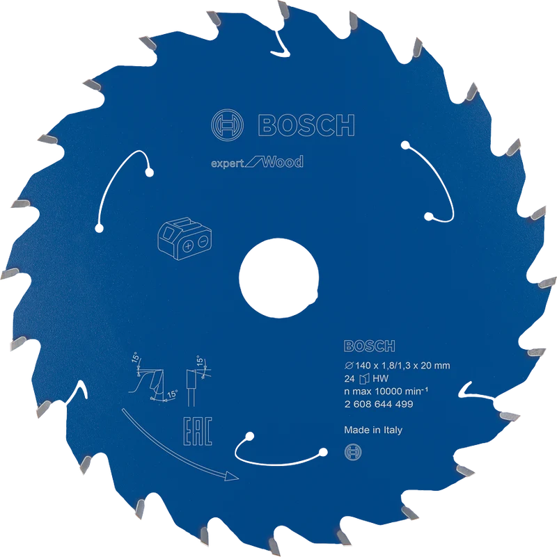 Bosch EXPERT Kreissägeblatt Expert for Wood 140 x 1,8/1,3 x 20 mm (24 Zähne, Holz)