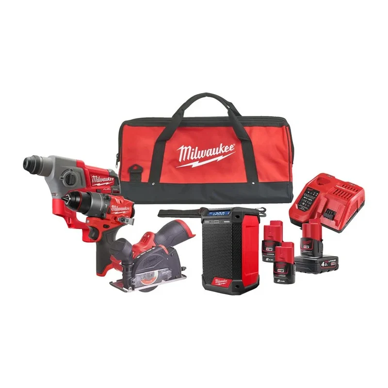 Milwaukee M12 FPP4A2-423B M12-Power Werkzeugset