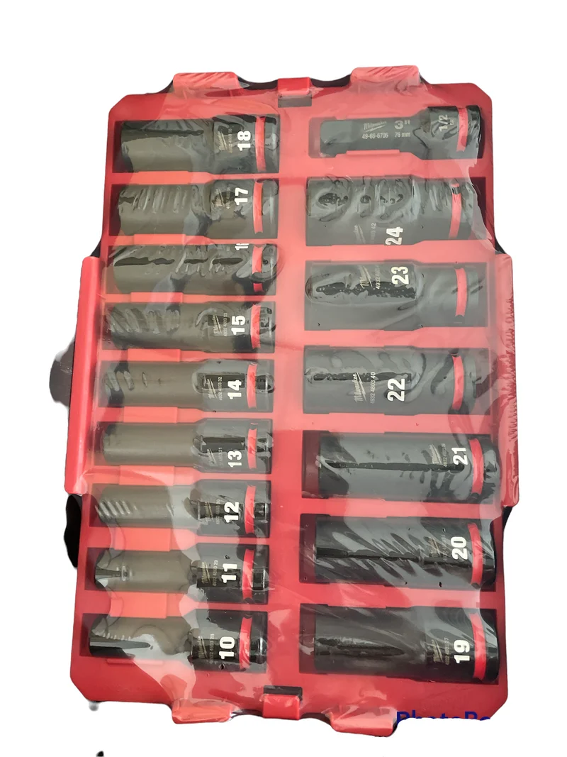 Milwaukee Shockwave Schlagnuss-Set 1/2" PACKOUT Organiser 16tlg.