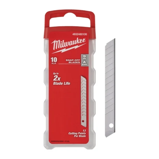 Milwaukee Nachfüllpack für Cuttermesser Abbrechklinge 9 mm silber