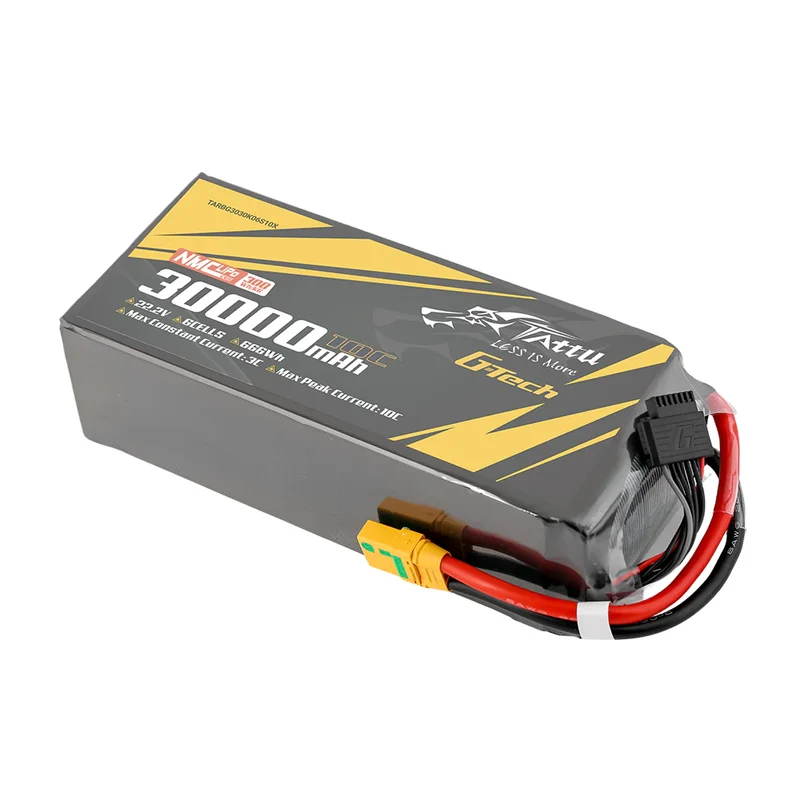 Tattu Semi-Solid State 300Wh/kg 30000mAh 10C 22,2V 6S1P G-Tech Lipo-Akkupack mit XT90S-F