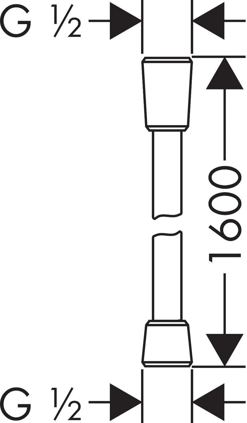 HANSGROHE Brauseschlauch ISIFLEX 1600mm