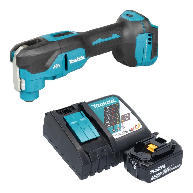 Makita DTM 53 RF1 Akku Multifunktionswerkzeug 18 V OIS / Starlock Brushless + 1x Akku 3,0 Ah + Ladegerät