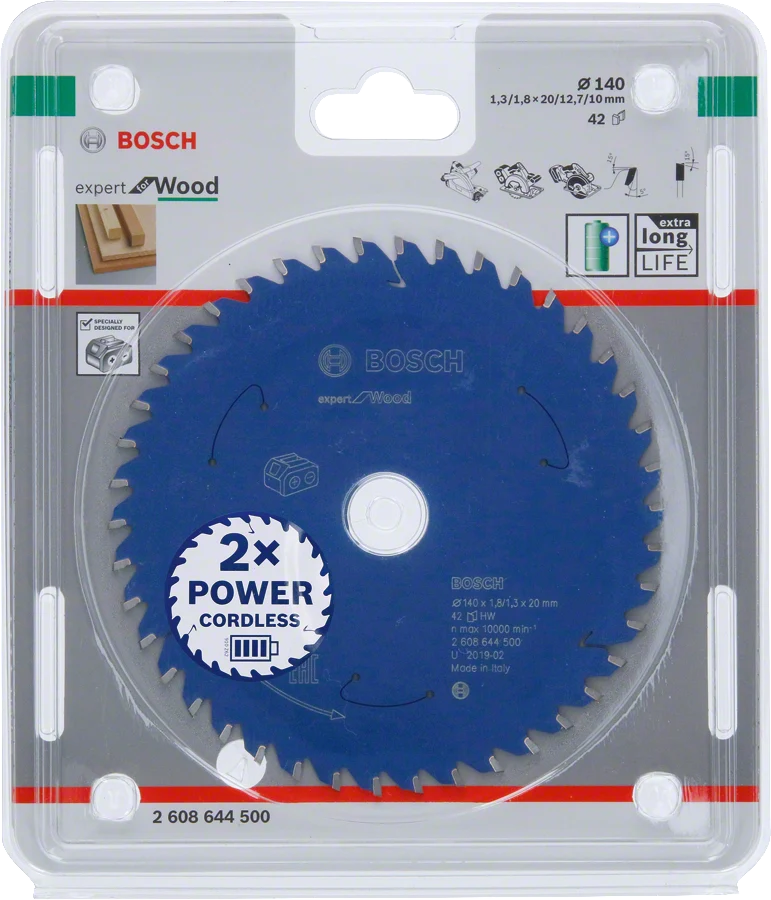 Bosch EXPERT Kreissägeblatt Expert for Wood 140 x 1,8/1,3 x 20 mm (42 Zähne, Holz)