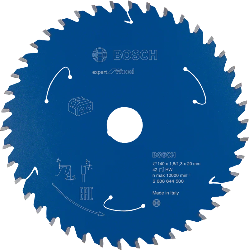 Bosch EXPERT Kreissägeblatt Expert for Wood 140 x 1,8/1,3 x 20 mm (42 Zähne, Holz)