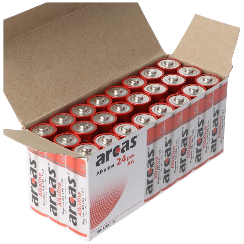 Arcas Alkaline Batterie LR6, AA, Mignon, 1,5 Volt (24 St.)