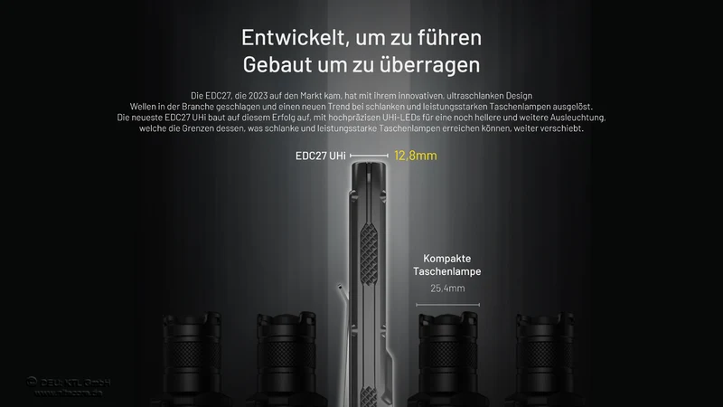 Nitecore Taschenlampe EDC27 UHi - 3100 Lumen