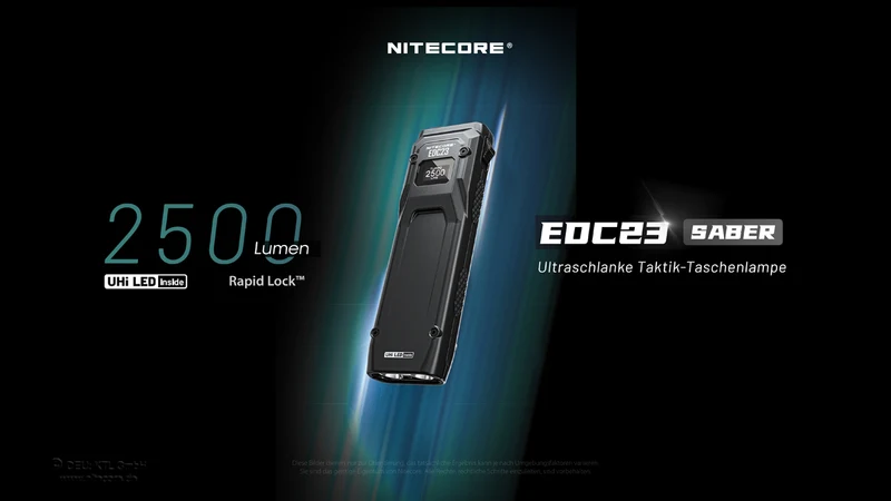 Nitecore Taschenlampe EDC23 SABER - 2500 Lumen