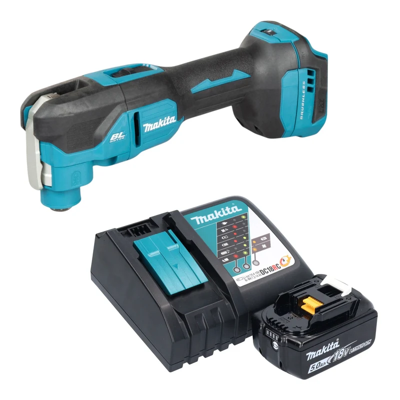Makita DTM 53 RT1 Akku Multifunktionswerkzeug 18 V OIS / Starlock Brushless + 1x Akku 5,0 Ah + Ladegerät