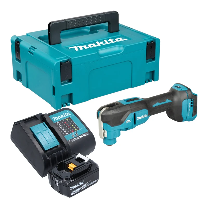Makita DTM 53 SF1J Akku Multifunktionswerkzeug 18 V OIS / Starlock Brushless + 1x Akku 3,0 Ah + Ladegerät + Makpac