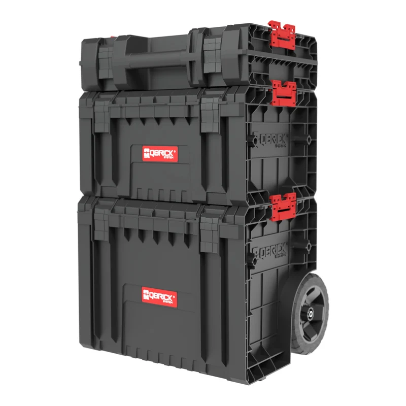 Qbrick System PRO Set 1 Werkzeug Koffer Set 3 tlg. PRO Cart + PRO Toolbox + PRO Toolcase 705 x 450 x 390 mm