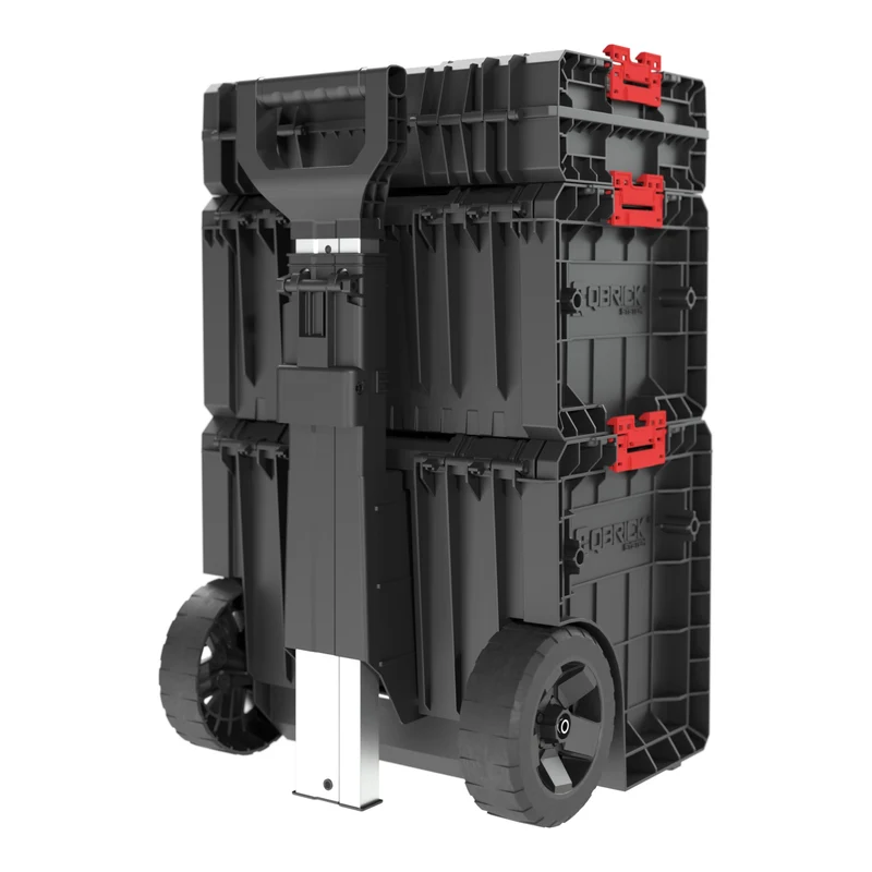 Qbrick System PRO Set 1 Werkzeug Koffer Set 3 tlg. PRO Cart + PRO Toolbox + PRO Toolcase 705 x 450 x 390 mm
