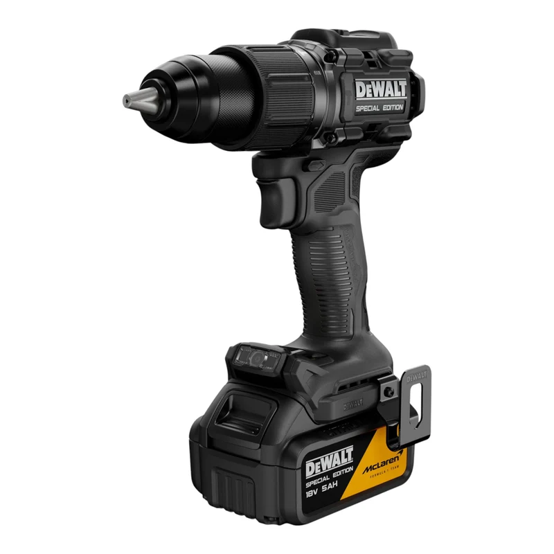 DeWalt DCD 86M P1T Akku Schlagbohrschrauber 18 V 90 Nm Brushless McLaren F1 Edition + 1x Akku 5,0 Ah + Ladegerät + TSTAK