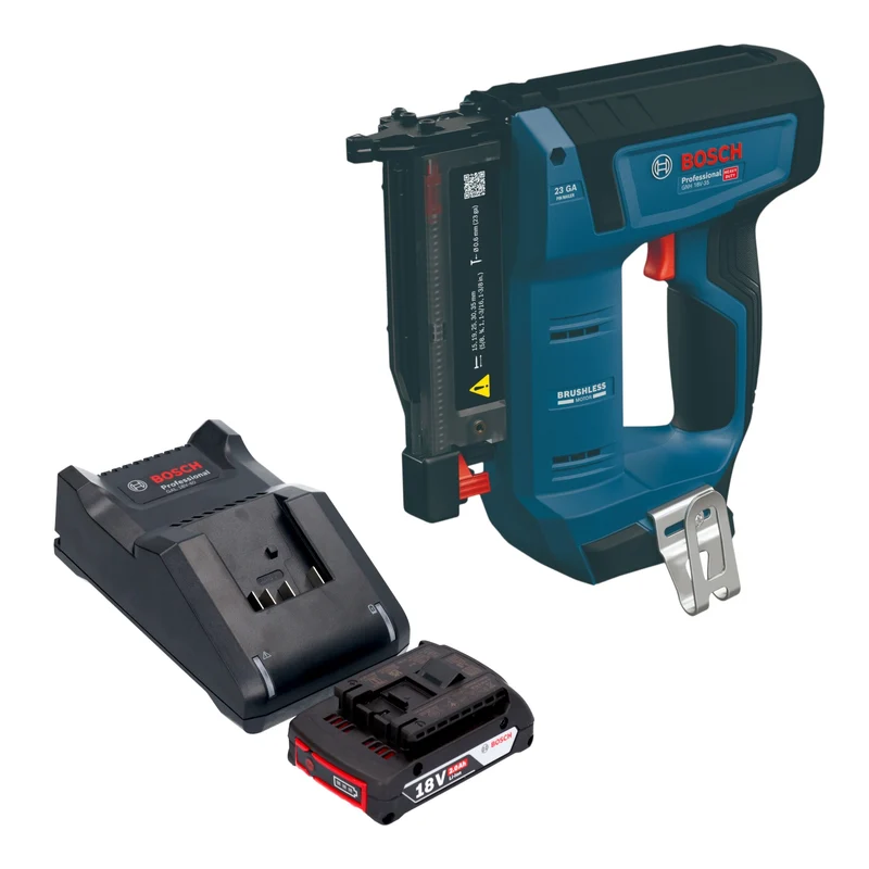 Bosch GNH 18V-35 Akku Holznagler 18 V 0,6 x 15 - 35 mm Brushless + 1x Akku 2,0 Ah + Ladegerät