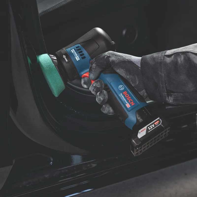 Bosch GEX 12V-77 Akku Exzenterschleifer 12 V 77 mm Brushless + 1x Akku 6,0 Ah + Ladegerät