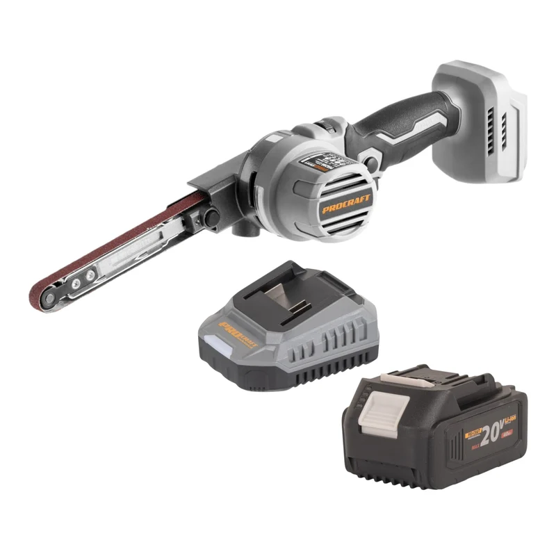ProCraft Industrial PFA20A-BB Akku Bandfeile 20 V 13 x 457 mm Brushless + 1x Akku 4,0 Ah + Ladegerät