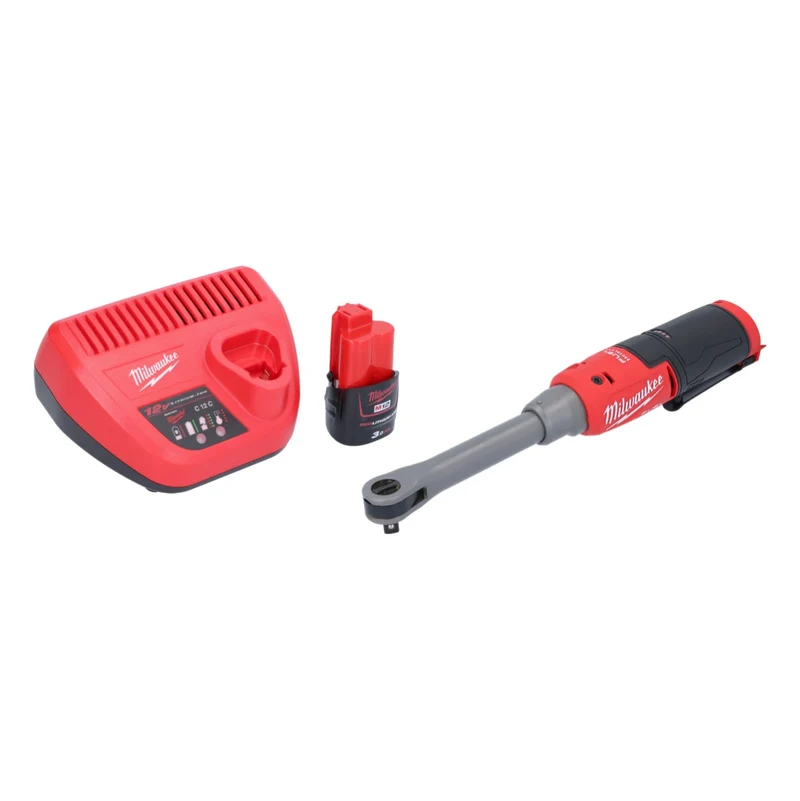 Milwaukee M12 FHIR38LR-301 Hochgeschwindigkeits Akku Ratsche Lang 12 V 47 Nm 3/8" + 1x Akku 3,0 Ah + Ladegerät