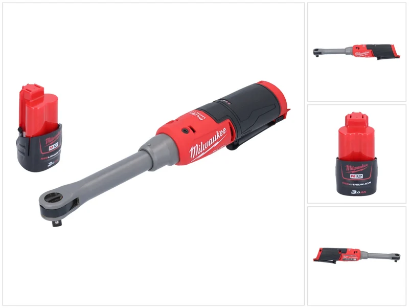 Milwaukee M12 FHIR38LR-301 Hochgeschwindigkeits Akku Ratsche Lang 12 V 47 Nm 3/8" + 1x Akku 3,0 Ah - ohne Ladegerät