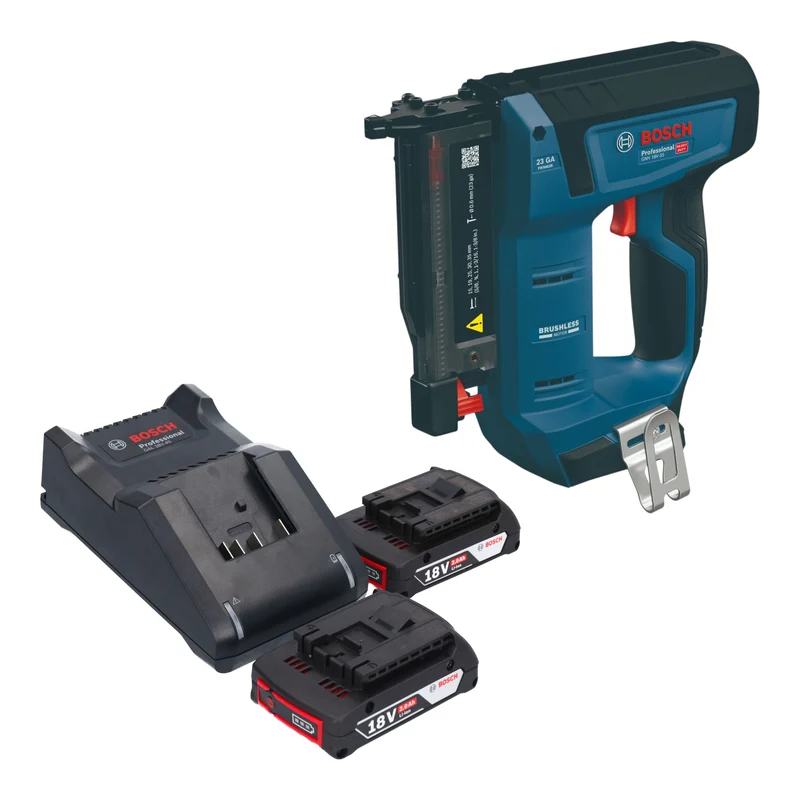 Bosch GNH 18V-35 Akku Holznagler 18 V 0,6 x 15 - 35 mm Brushless + 2x Akku 2,0 Ah + Ladegerät
