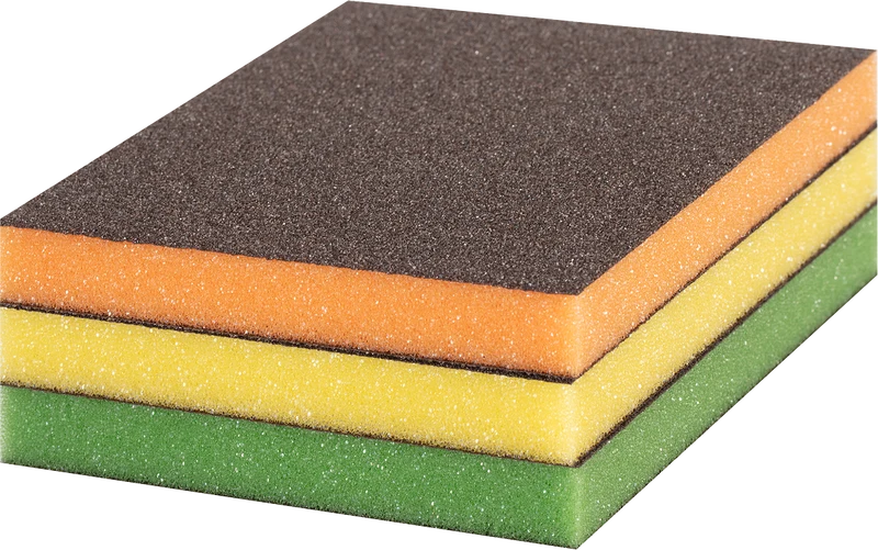 Bosch EXPERT S473 Flex Schleifblock Set 3-tlg. (Feinheitsgrad: mittel, fein, super fein, Größe: 98 x 120 x 13 mm)