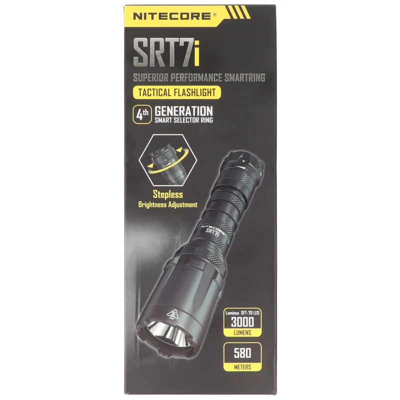 Nitecore SRT7i 3000 Lumen taktische LED Taschenlampe, 5000mAh Li-ion, bis zu 580 Meter Leuchtweite