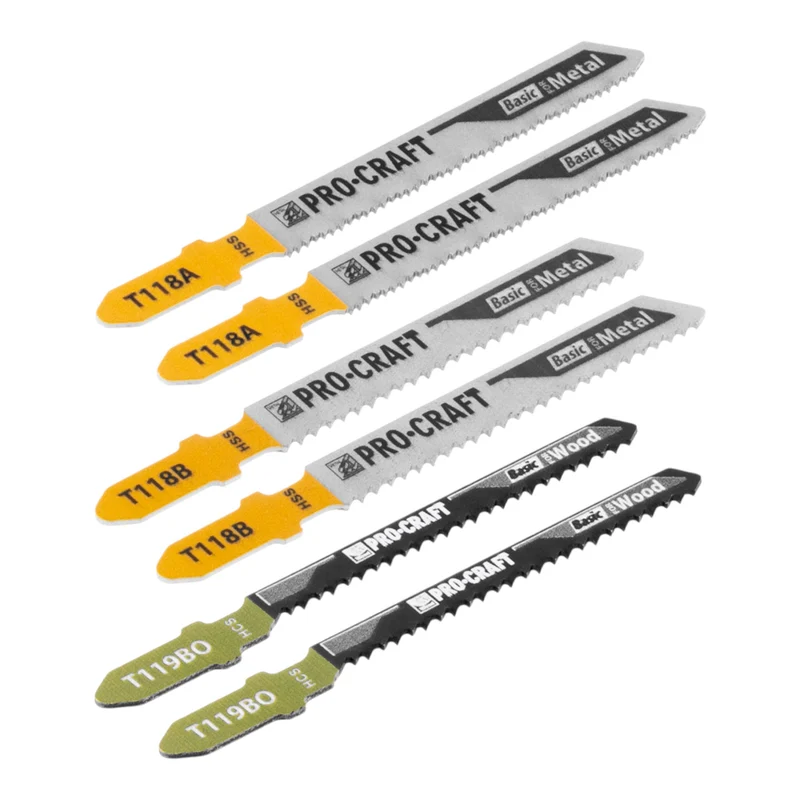 Procraft JB15 Stichsägeblatt Set 15 tlg. 1 - 50 mm für Holz und Metall